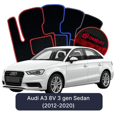 Velúrové autokoberce OMEVO pre Audi A3 8V 3 gen Sedan (2012-2020)