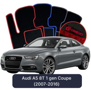 Velúrové autokoberce OMEVO pre Audi A5 8T 1 gen Kupé (2007-2016)