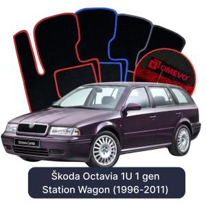 Velúrové autokoberce OMEVO pre Škoda Octavia 1U 1 gen Kombi (1996-2011)