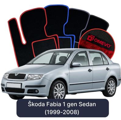 Velúrové autokoberce OMEVO pre Škoda Fabia 1 gen Sedan (1999-2008)