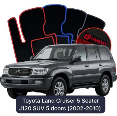 Velúrové autokoberce OMEVO pre Toyota Land Cruiser 5-miestny J120 SUV 5 dverí (2002-2010)