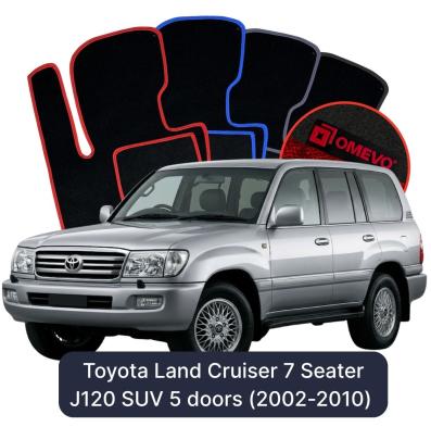 Velúrové autokoberce OMEVO pre Toyota Land Cruiser 7-miestny J120 SUV 5 dverí (2002-2010)