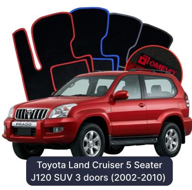 Velúrové autokoberce OMEVO pre Toyota Land Cruiser 5 mest J120 SUV 3 dvere (2002-2010)