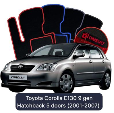 Velúrové autokoberce OMEVO pre Toyota Corolla E130 9 gen Hatchback 5 dverí (2001-2007)