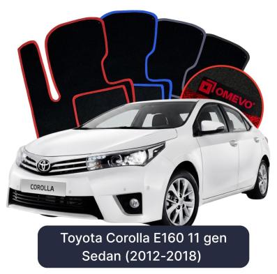 Velúrové autokoberce OMEVO pre Toyota Corolla E160 11 gen Sedan (2012-2018)