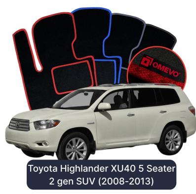 Velúrové autokoberce OMEVO pre Toyota Highlander XU40 2 gen SUV (2008-2013)