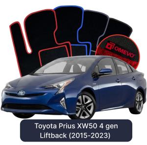 Velúrové autokoberce OMEVO pre Toyota Prius XW50 4 gen Liftback (2015-2023)