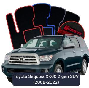 Velúrové autokoberce OMEVO pre Toyota Sequoia XK60 2 gen SUV (2008-2022)