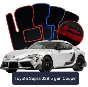 Velúrové autokoberce OMEVO pre Toyota Supra J29 5 gen Kupé (2019-2025)