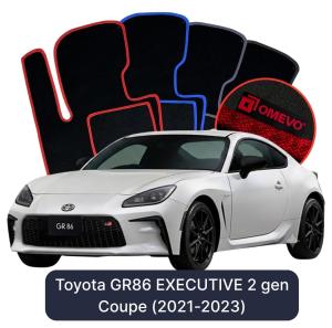 Velúrové autokoberce OMEVO pre Toyota GR86 EXECUTIVE 2 gen Kupé (2021-2023)