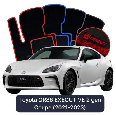 Velúrové autokoberce OMEVO pre Toyota GR86 EXECUTIVE 2 gen Kupé (2021-2023)