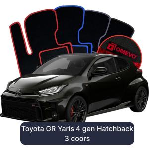 Velúrové autokoberce OMEVO pre Toyota GR Yaris 4 gen Hatchback 3 dvere (2020-2024)