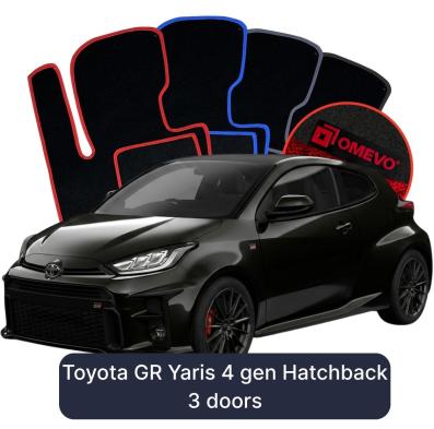 Velúrové autokoberce OMEVO pre Toyota GR Yaris 4 gen Hatchback 3 dvere (2020-2024)