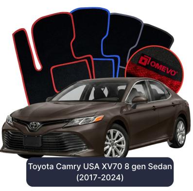 Velúrové autokoberce OMEVO pre Toyota Camry Americká verzia XV70 8 gen Sedan (2017-2024)