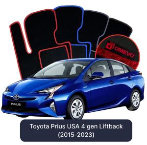 Velúrové autokoberce OMEVO pre Toyota Prius USA  4 gen Liftback (2015-2023)