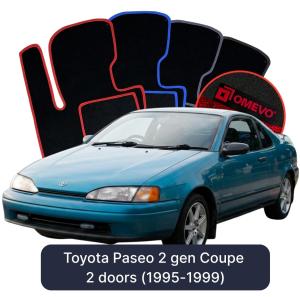 Velúrové autokoberce OMEVO pre Toyota Paseo 2 gen Kupé 2 dvere (1995-1999)