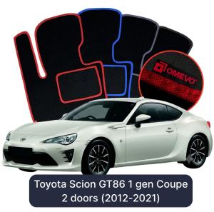 Velúrové autokoberce OMEVO pre Toyota Scion GT86 Kupé 2 dvere (2012-2021)