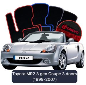 Velúrové autokoberce OMEVO pre Toyota MR2 3 gen Kupé 2 dvere (1999-2007)