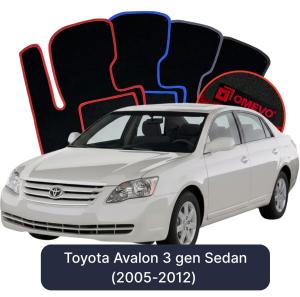 Velúrové autokoberce OMEVO pre Toyota Avalon 3 gen Sedan (2005-2012)