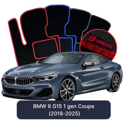 Velúrové autokoberce OMEVO pre BMW 8 G15 1 gen Kupé (2018-2025)