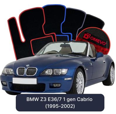 Velúrové autokoberce OMEVO pre BMW Z3 E36/7 1 gen Cabrio (1995-2002)
