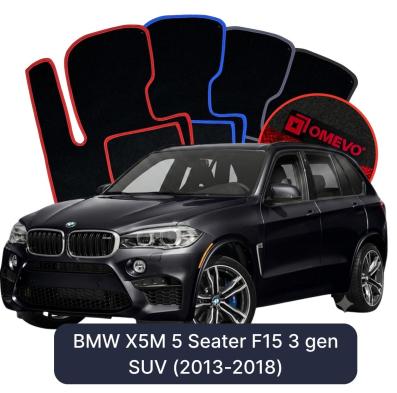 Velúrové autokoberce OMEVO pre BMW X5M 5-miestny F15 3 gen SUV (2013-2018)
