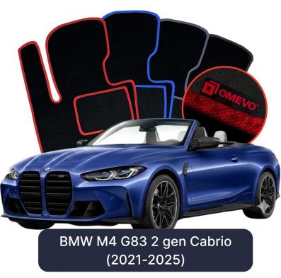 Velúrové autokoberce OMEVO pre BMW M4 G83 2 gen Cabrio (2021-2025)