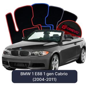 Velúrové autokoberce OMEVO pre BMW 1 E88 1 gen Cabrio (2004-2011)