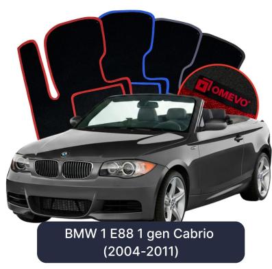 Velúrové autokoberce OMEVO pre BMW 1 E88 1 gen Cabrio (2004-2011)