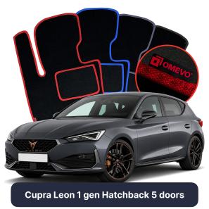 Velúrové autokoberce OMEVO pre Cupra Leon 1 gen Hatchback 5 dverí (2020-2025)