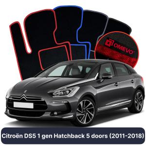 Velúrové autokoberce OMEVO pre Citroën DS5 1 gen Hatchback 5 dverí (2011-2018)