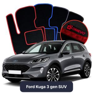 Velúrové autokoberce OMEVO pre Ford Kuga 3 gen SUV (2019-2025)