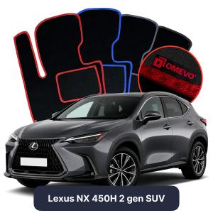 Velúrové autokoberce OMEVO pre Lexus NX 450H 2 gen SUV (2021-2025)