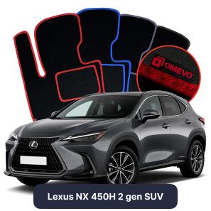 Velúrové autokoberce OMEVO pre Lexus NX 450H 2 gen SUV (2021-2025)
