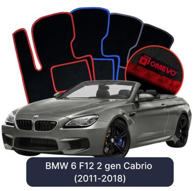 Velúrové autokoberce OMEVO pre BMW 6 F12 2 gen Cabrio (2011-2018)