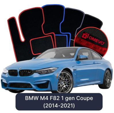 Velúrové autokoberce OMEVO pre BMW M4 F82 1 gen Kupé (2014-2021)