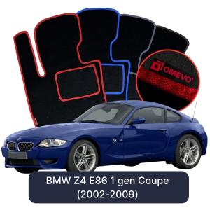 Velúrové autokoberce OMEVO pre BMW Z4 E86 1 gen Kupé (2002-2009)