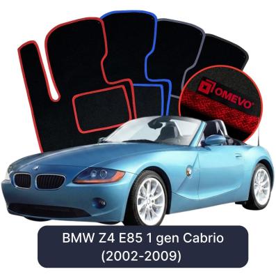 Velúrové autokoberce OMEVO pre BMW Z4 E85 1 gen Cabrio (2002-2009)