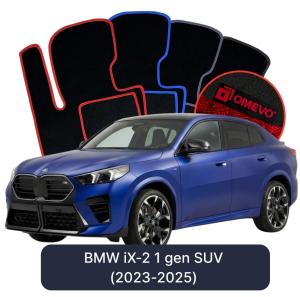 Velúrové autokoberce OMEVO pre BMW iX-2 1 gen SUV (2023-2025)