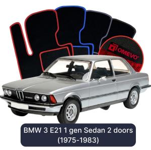 Velúrové autokoberce OMEVO pre BMW 3 E21 1 gen Sedan 2 dvere (1975-1983)