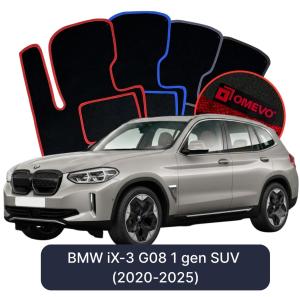 Velúrové autokoberce OMEVO pre BMW iX-3 G08 1 gen SUV (2020-2025)