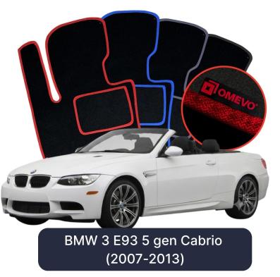Velúrové autokoberce OMEVO pre BMW 3 E93 5 gen Cabrio (2007-2013)