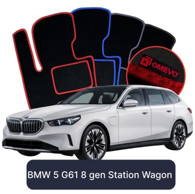 Velúrové autokoberce OMEVO pre BMW 5 G61 8 gen Kombi (2023-2025)