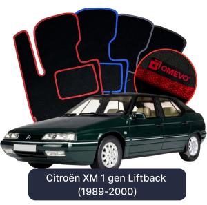 Velúrové autokoberce OMEVO pre Citroën XM 1 gen Liftback (1989-2000)