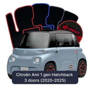 Velúrové autokoberce OMEVO pre Citroën Ami 1 gen Hatchback 3 dvere (2020-2025)