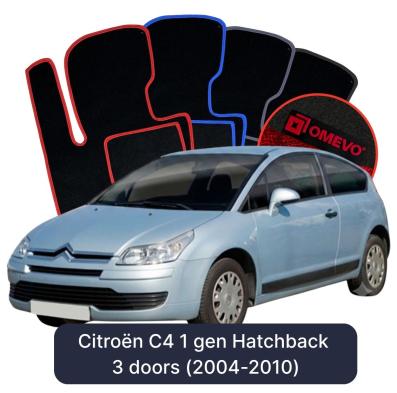 Velúrové autokoberce OMEVO pre Citroën C4 1 gen Hatchback 3 dvere (2004-2010)