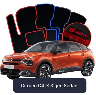 Velúrové autokoberce OMEVO pre Citroën C4-X 3 gen Sedan (2023-2025)