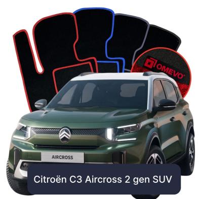 Velúrové autokoberce OMEVO pre Citroën C3 Aircross 2 gen SUV (2024–2025)