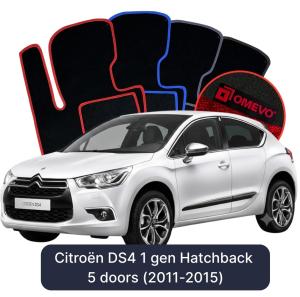 Velúrové autokoberce OMEVO pre Citroën DS4 1 gen Hatchback 5 dverí (2011-2015)