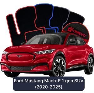 Velúrové autokoberce OMEVO pre Ford Mustang Mach-E 1 gen SUV (2020-2025)